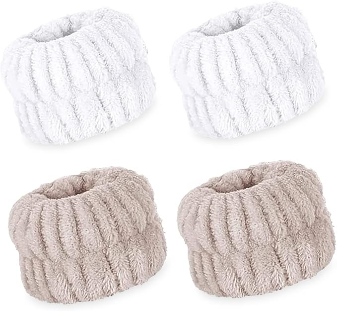 B BIBYKIVN 4 Packs Face Washing Wristbands-Absorbent Wristband for Washing Face Microfiber Wrist ... | Amazon (US)