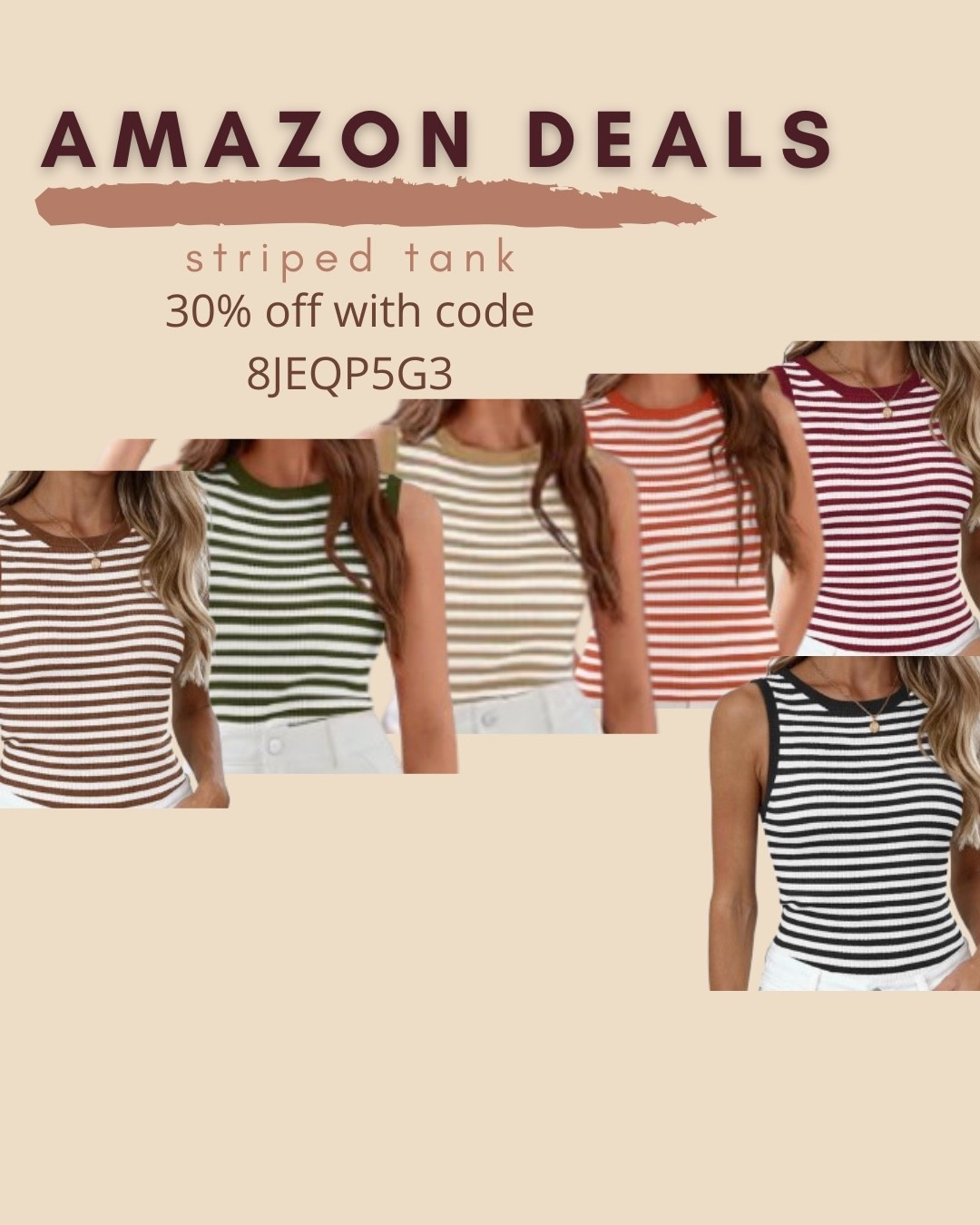 $14 ends 7/12
Amazon fashion
Amazon deals
Striped tank
Casual outfit I

#LTKSaleAlert