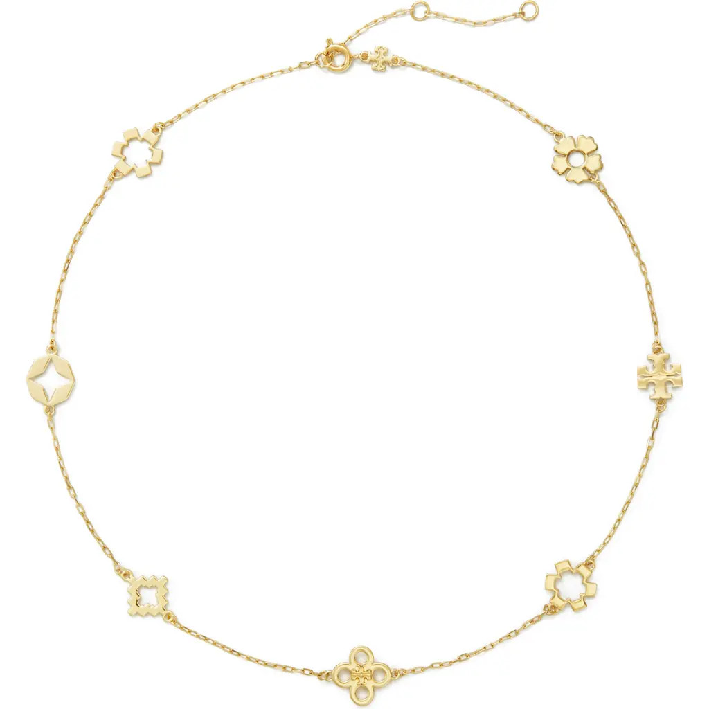 Tory Burch Forget Me Not Necklace in Tory Gold at Nordstrom | Nordstrom