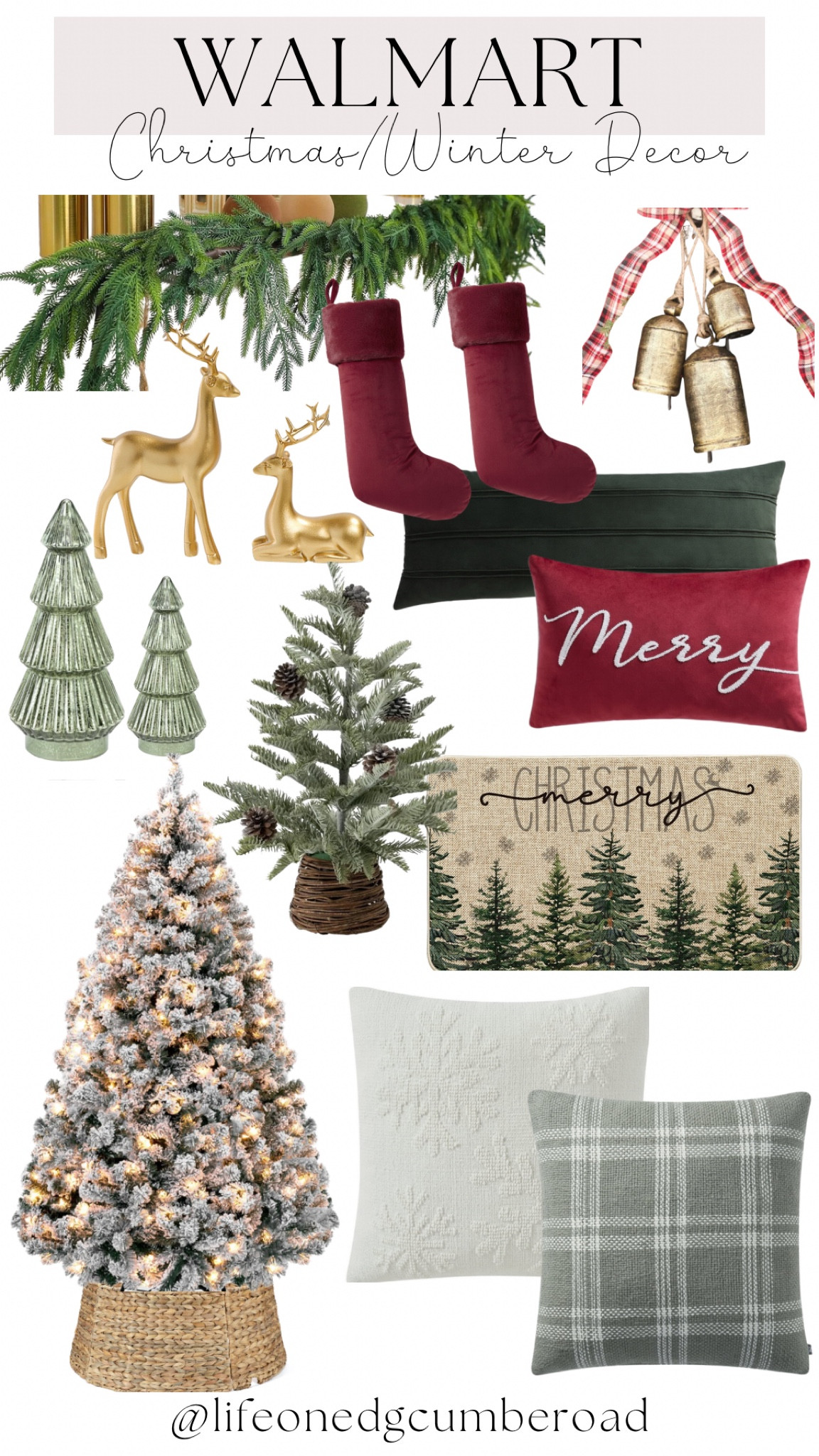 Walmart Christmas decor, holiday decor, garland, wreath, Christmas tree, throw pillows
 

#LTKSeasonal #LTKHoliday #LTKHome