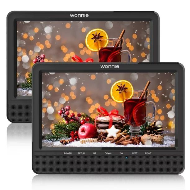 Wonnie Premium 10" Dual DVD Players for Car( a DVD Player + a Monitor), Big Screen with More Shoc... | Walmart (US)