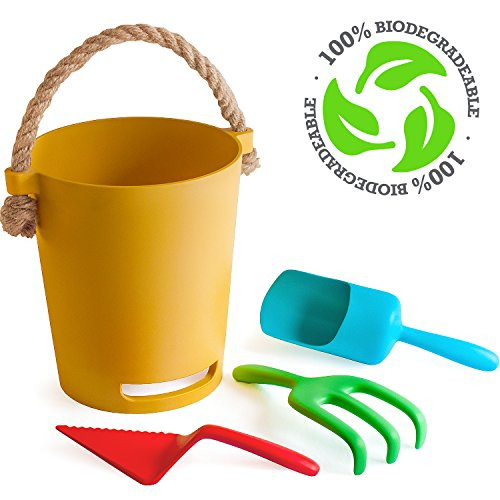 LoveLotte Eco Beach Toy Set for Toddlers & Kids | Biodegradable Natural Bamboo Fiber Sand Toys | Inc | Amazon (US)