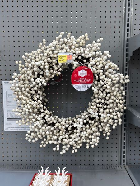 Beautiful white berry Christmas wreath from Walmart ✨ white Christmas wreath white wreath holiday decor Christmas decor #walmarthome #iywyk

#LTKsalealert #LTKhome #LTKHoliday