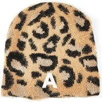 Personalized Embroidered Leopard Beanie, Women's Custom Initial Animal Print Fuzzy Gift For Her, Warm Furry Hat Cheetah | Etsy (US)