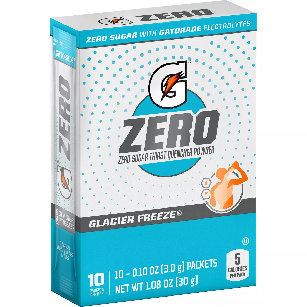 Gatorade GZERO Glacier Freeze Sports Drink Mix - 1.08oz | Target