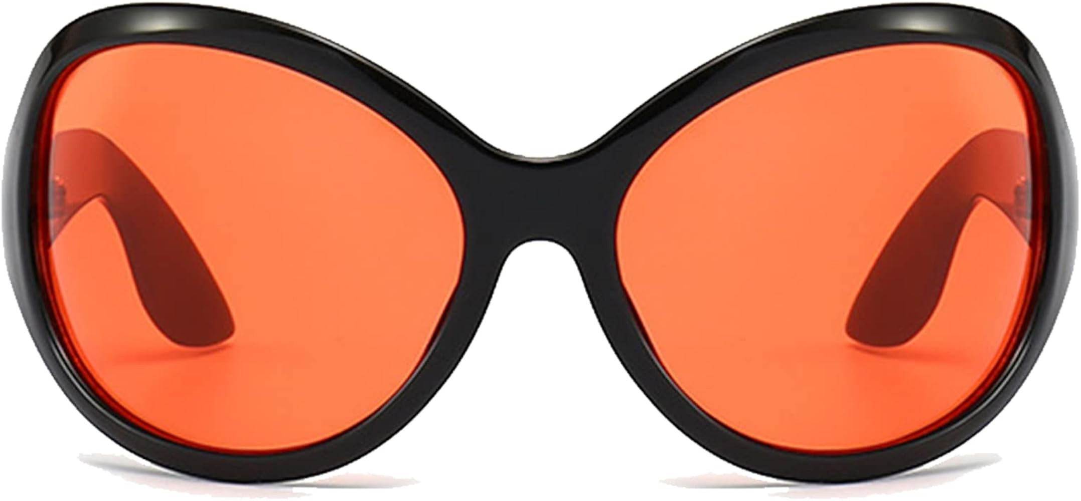 VIA LEECA Trendy Oversized Y2k Sunglasses For Women Men, Oval Wrap Around Sun Glasses | Amazon (US)