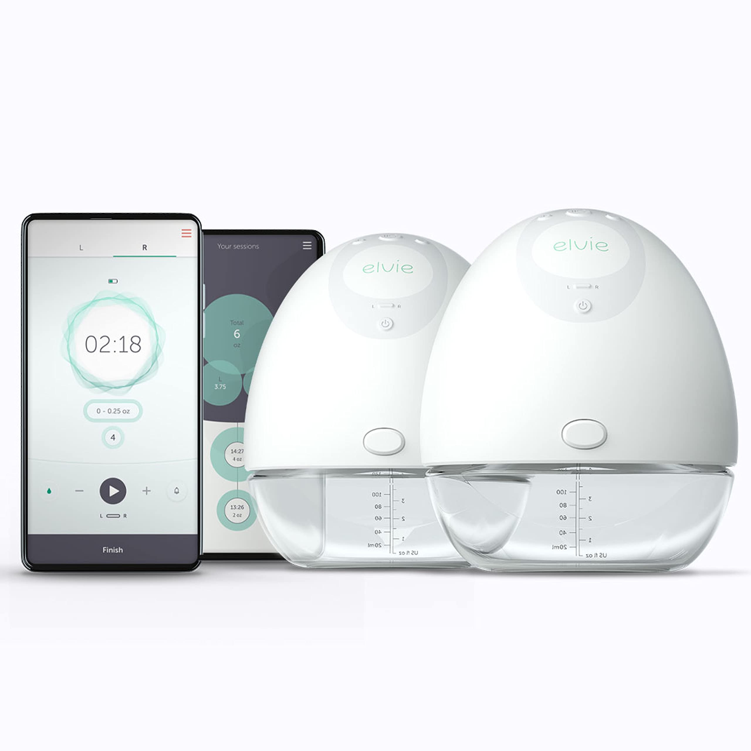 Elvie Breast Pump - Double, Wearable Breast Pump with App - The Smallest, Quietest Electric Breast P | Amazon (US)