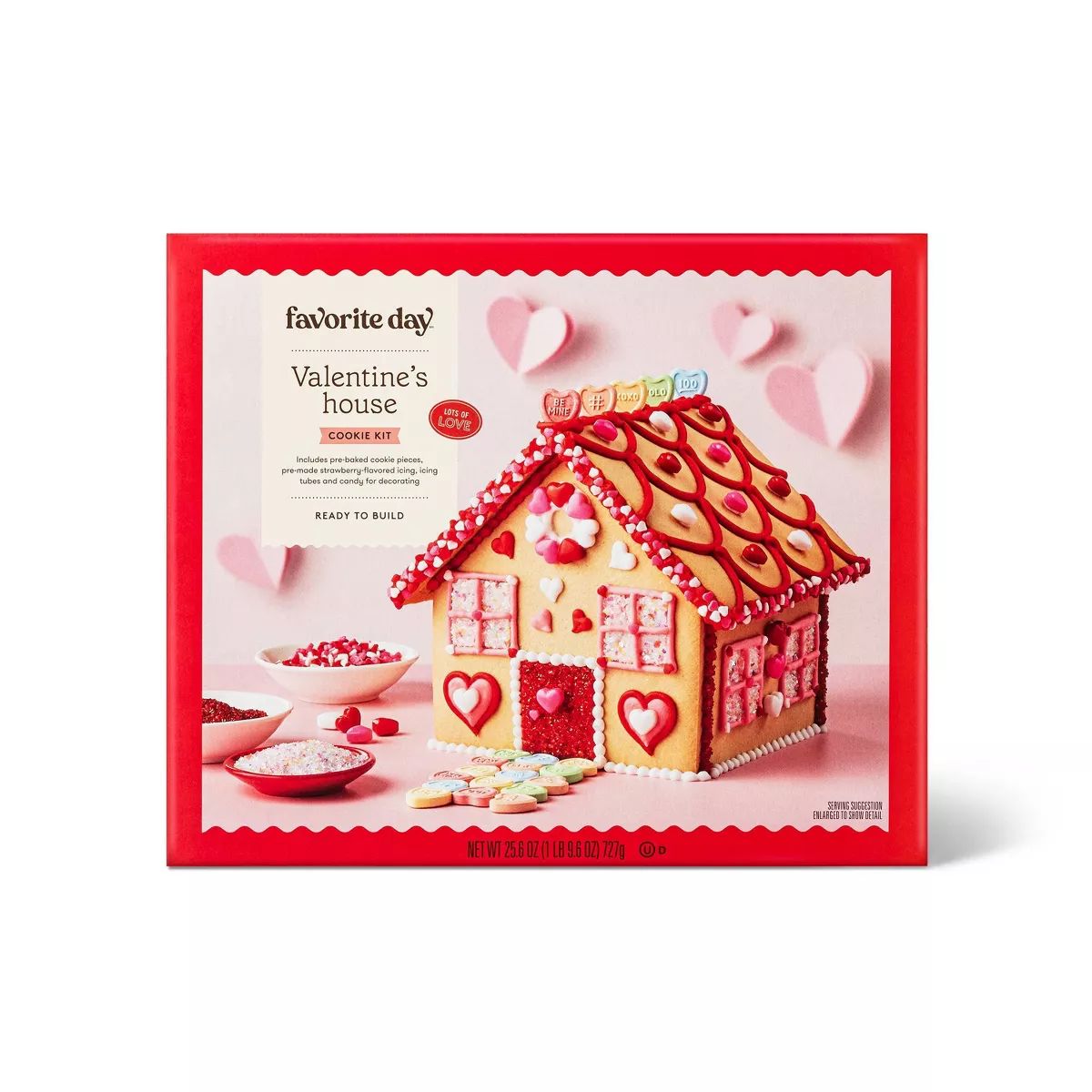 Valentine's Cookie House Kit - 23.51oz - Favorite Day™ | Target