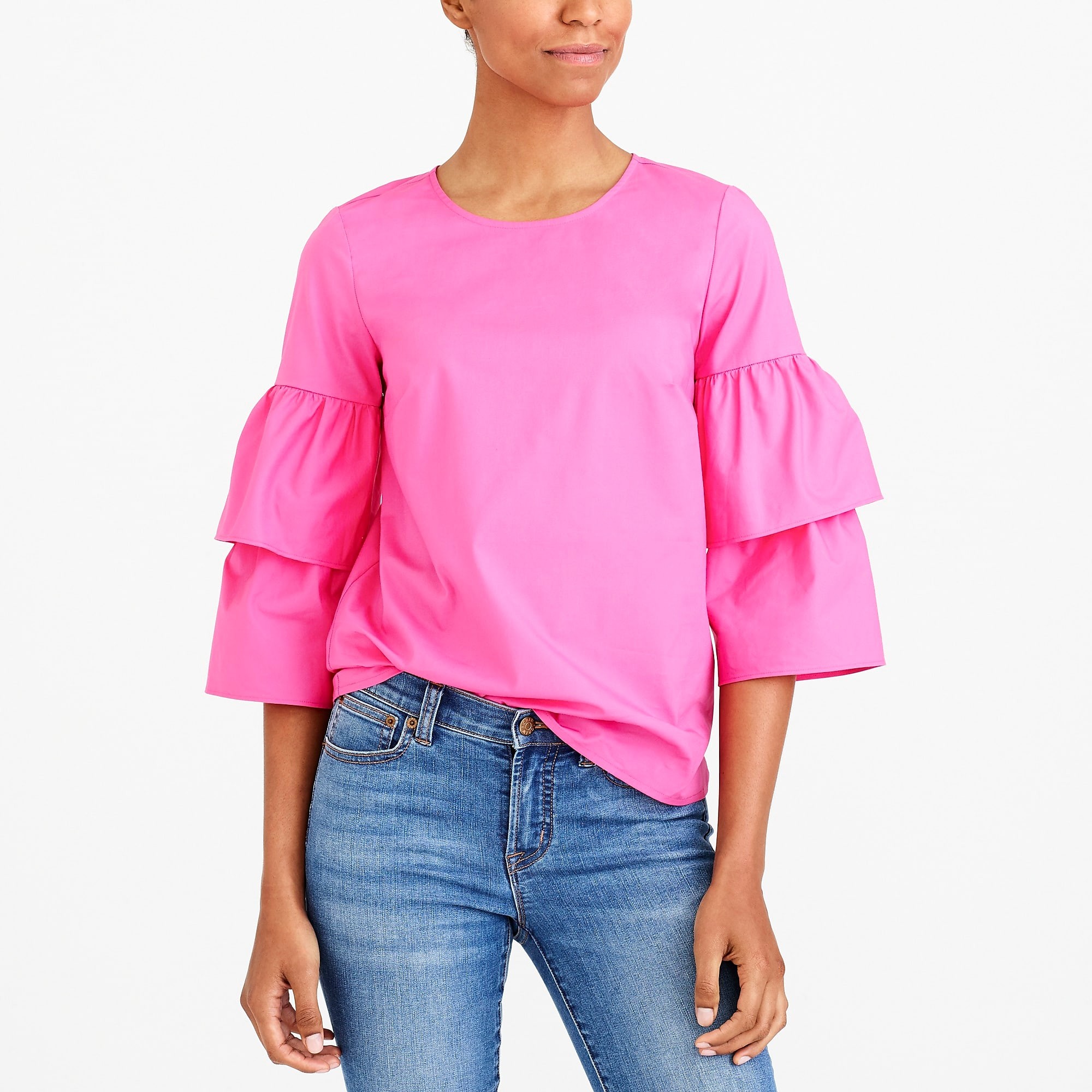 Tiered bell-sleeve top | J.Crew Factory