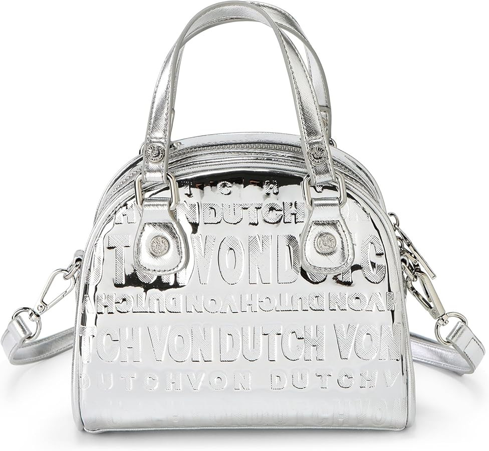 Von Dutch Womens Reflective Bowling Bag Purse - Womens Handbag with Adjustable Strap, Spacious In... | Amazon (US)