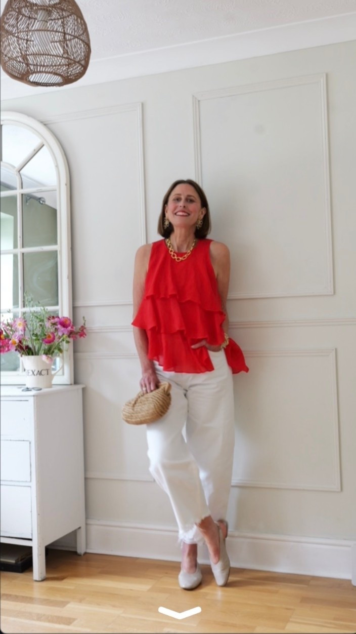 I’m wearing a medium top and size 10 jeans

#LTKsummer #LTKover50style #LTKstyletip