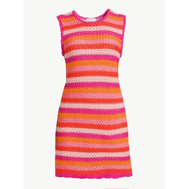 Free Assembly Women's Sleeveless Crochet Mini Dress, Sizes XS-XXXL | Walmart (US)
