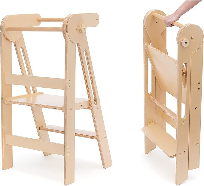 Foldable Kitchen Stool for Kids - Foldable Toddler Tower, Kitchen Stool for Toddlers, Toddler Sta... | Amazon (US)