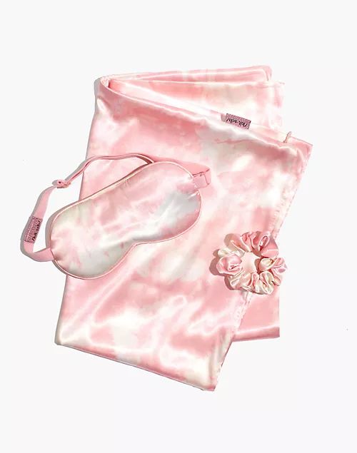 Madewell x Kitsch Tie-Dye Satin Sleep Kit | Madewell