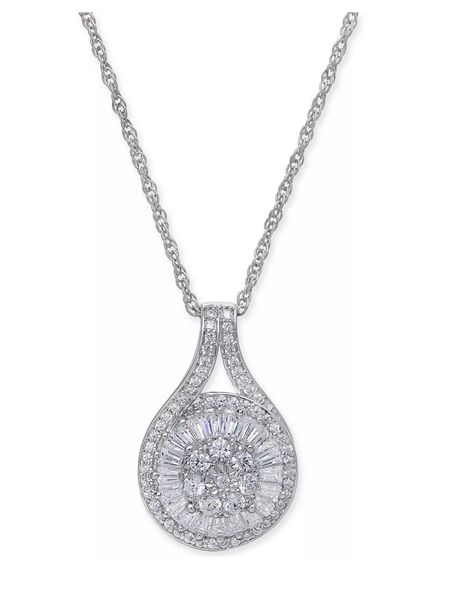 Diamond Baguette Cluster Pendant Necklace (1/2 ct. t.w.)
Black Friday Price $199
(Regularly $700)

#LTKGiftGuide #LTKHoliday #LTKsalealert