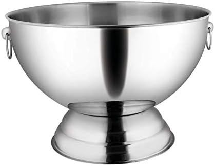 Winco SPB-35 Stainless Steel Punch Bowl with Handles, 3.5-Gallon, Medium | Amazon (US)