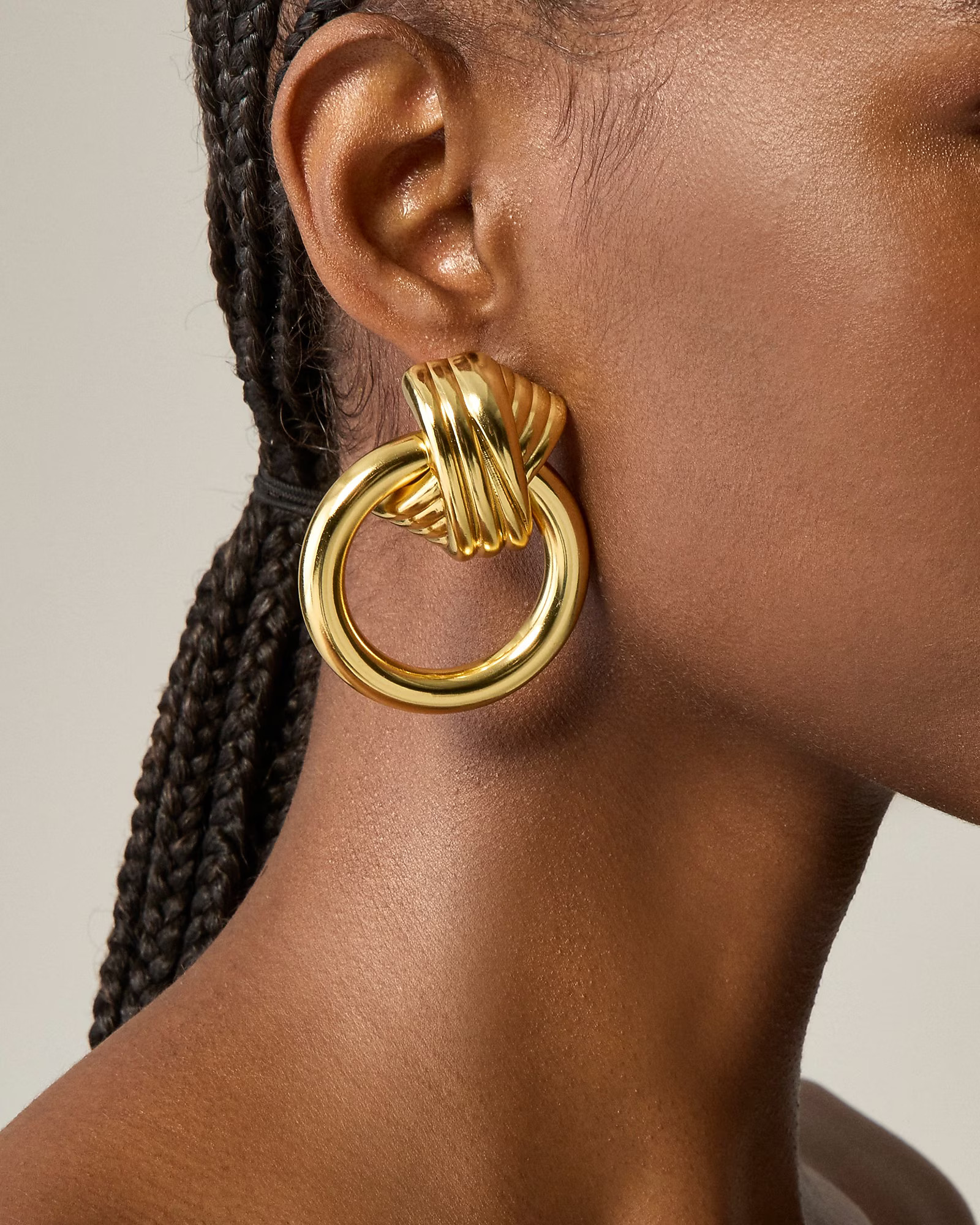Crisscross door knocker earrings | J. Crew US