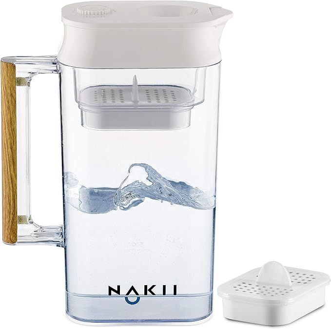Nakii Water Filter Pitcher - Long Lasting 200 Gallons, Supreme Fast Filtration and Purification T... | Amazon (US)