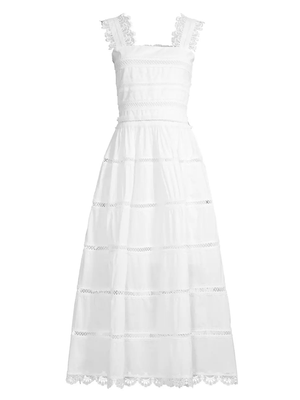 Kate Eyelet Cotton Midi-Dress | Saks Fifth Avenue