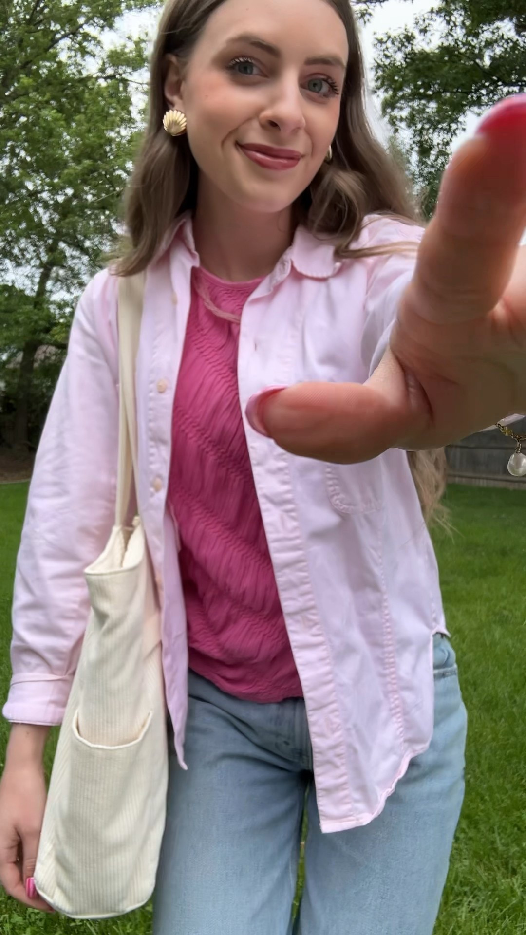 OOTD 2/27/25


Top is thrifted Two Twenty Five brand and converse are an old colorway they no longer sell. Everything else is linked exact!

Pink textured tank top vintage, light pink linen cotton button up down structured top, corduroy work bag, light wash Abercrombie curve love denim, low rise baggy straight leg jean, light pink high top lace up converse, tall girl friendly jeans, tall girl friendly outfit, jeans for tall girls


#LTKStyleTip #LTKSaleAlert