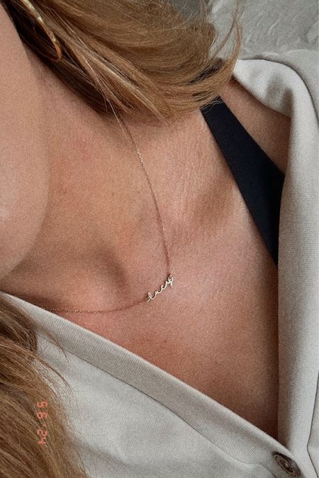 custom name necklace 🫶🏼 16"