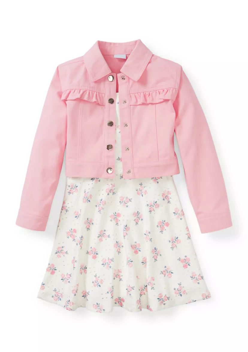 Girls 4-6 Floral Dress & Jacket | Belk