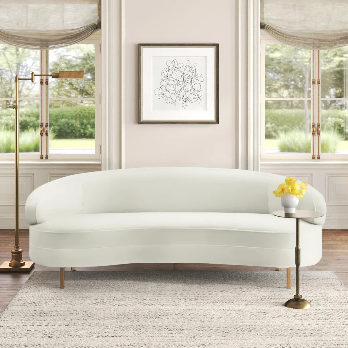 Jacqeuline 89.4'' Upholstered Sofa | Wayfair North America