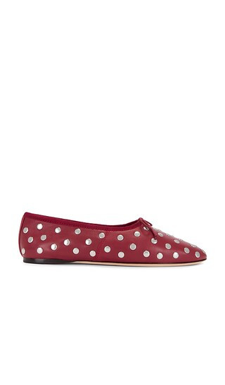 Landon Soft Ballet Flat in Wine & Silver | Revolve Clothing (Global)