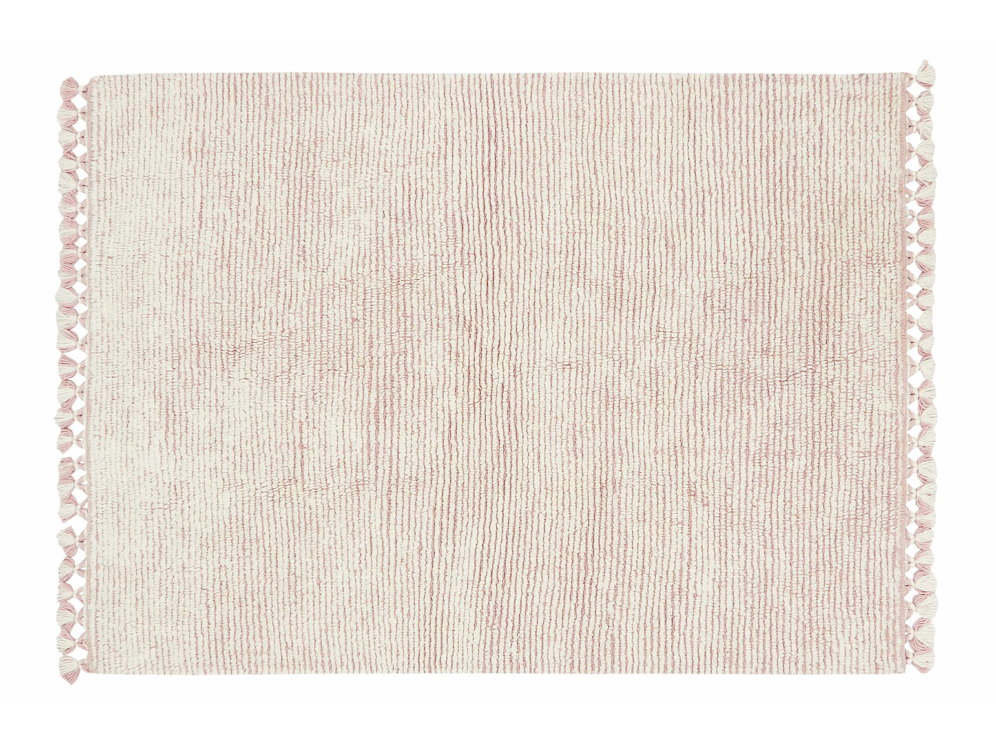 Pink Nose Sheep Hand Tufted Wool Area Rug in Pale Blush | Perigold