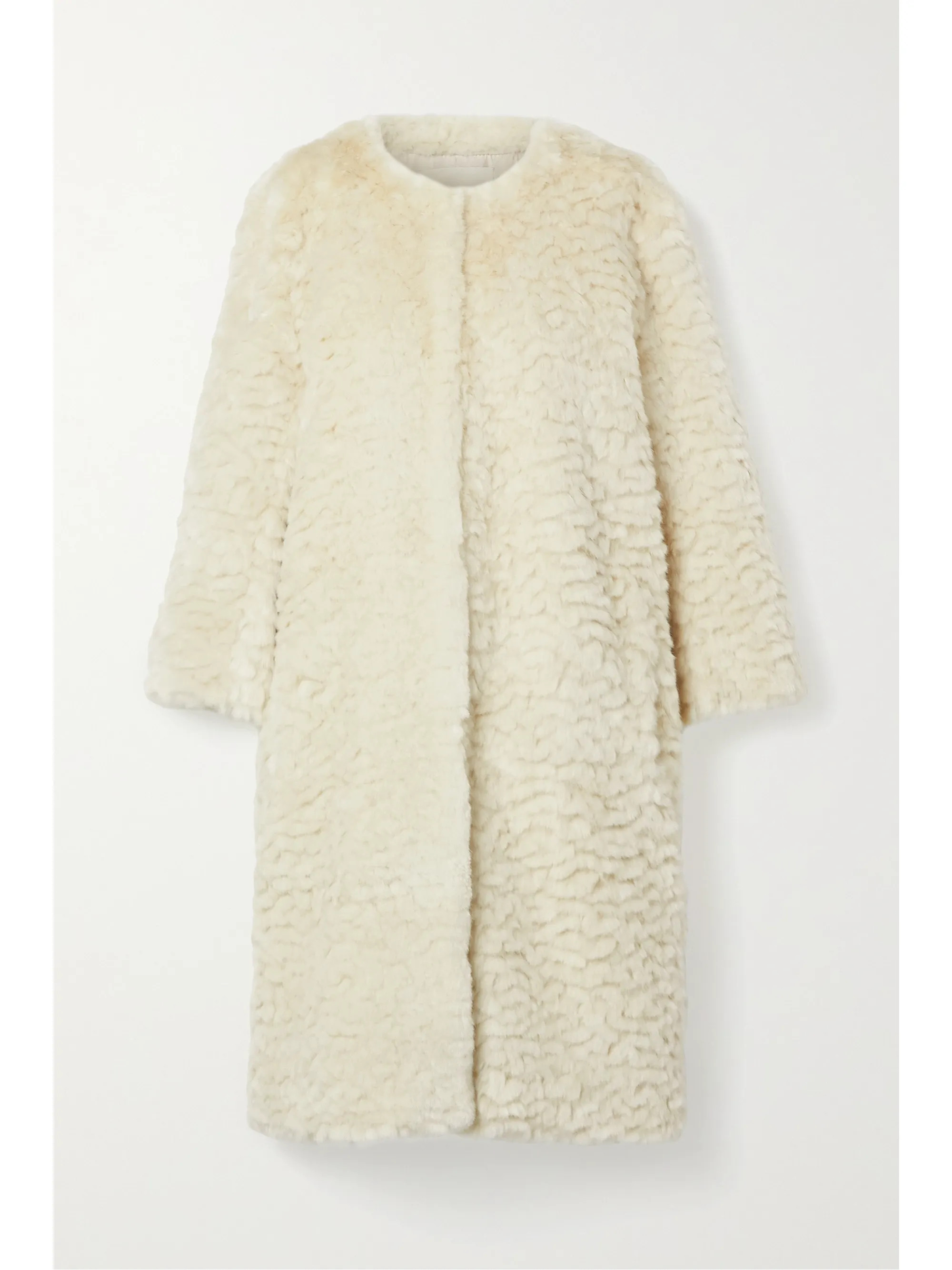 Cream Chilla Shanghai faux fur coat | Faz Not Fur | NET-A-PORTER | NET-A-PORTER (UK & EU)