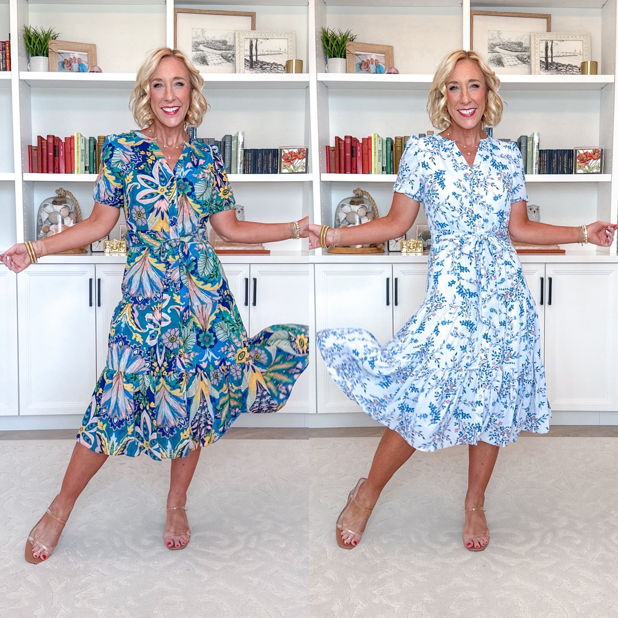 New Walmart dresses:
• Puff sleeve midi shirt dress - size XS. Runs small. $34.98. Comes in 3 colors. 

#LTKSaleAlert #LTKFindsUnder50 #LTKSeasonal