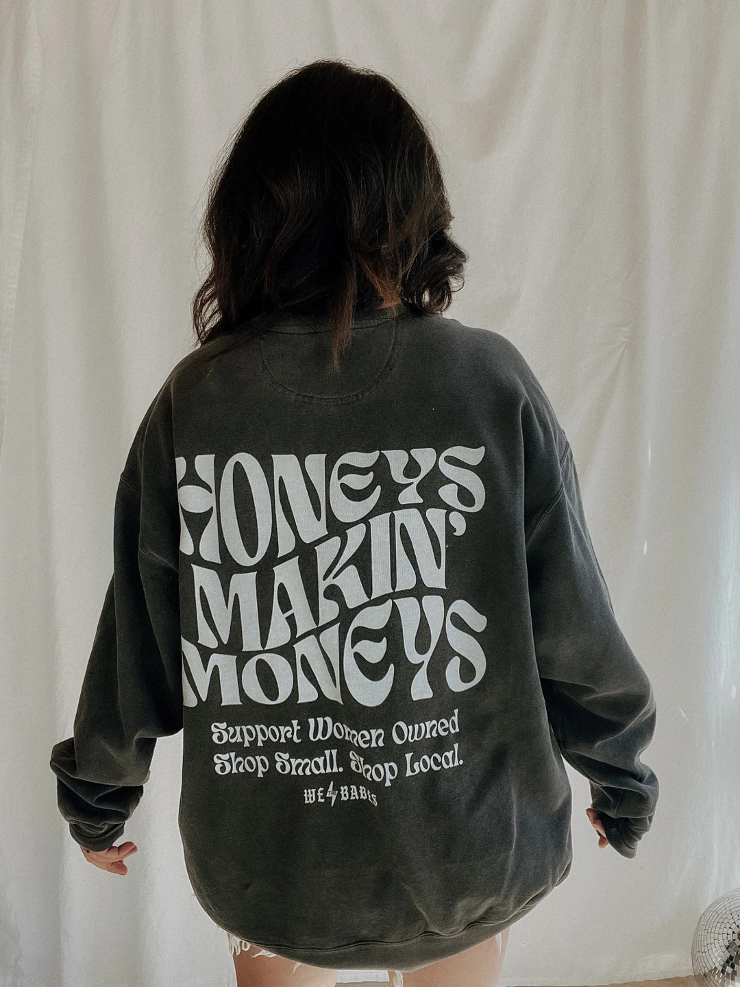 Honeys Makin Moneys Comfort Colors Crew Sweatshirt, Feminist Woman Owned Business Sweater, Small ... | Etsy (US)