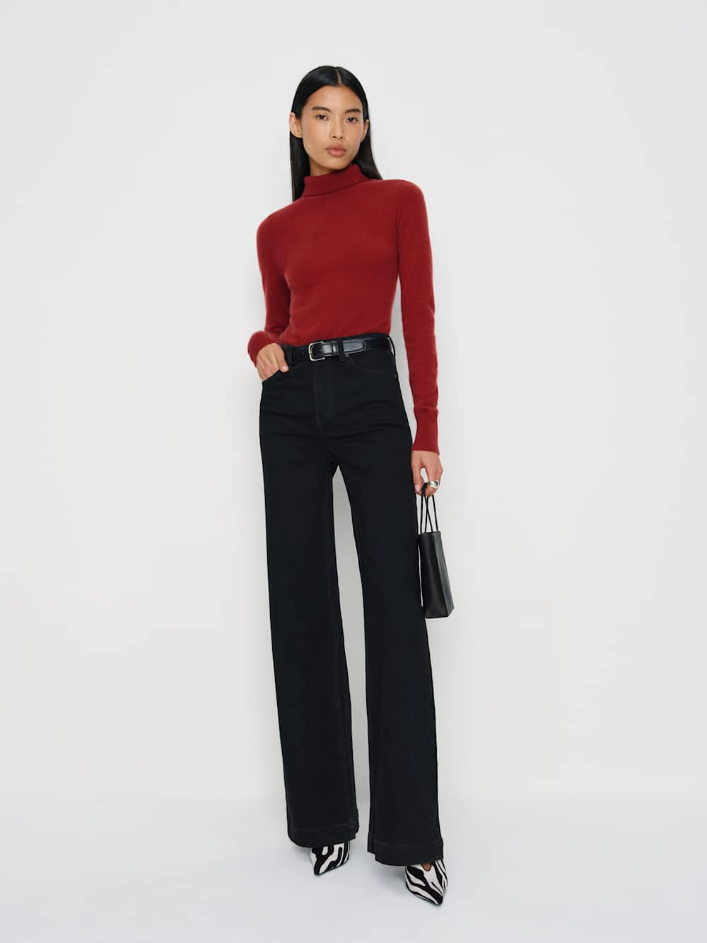 Bex Super Stretch High Rise Wide Leg Jeans | Reformation (Global)