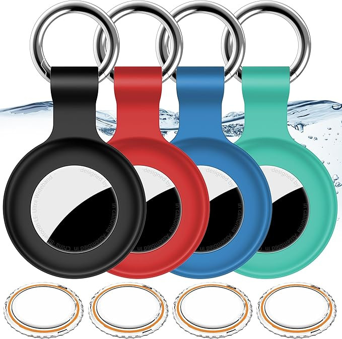4Pack,Compatible with Airtag Holder Case with Keychain IPX8 Waterproof,Shockproof GPS Tag Tracker... | Amazon (US)