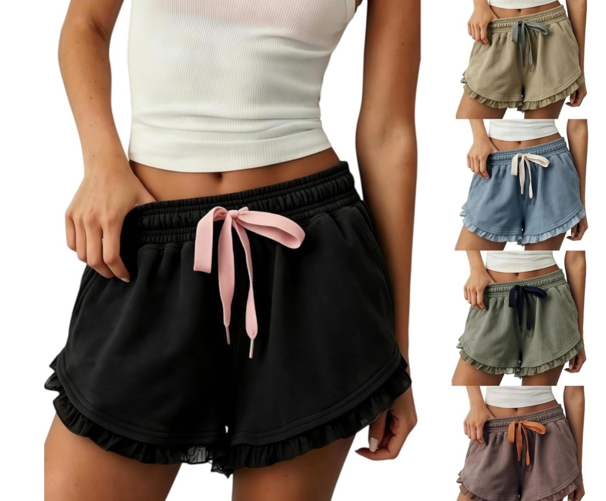 Amazon Ruffle Shorts. 😍

#LTKootd #LTKSaleAlert #LTKgrwm