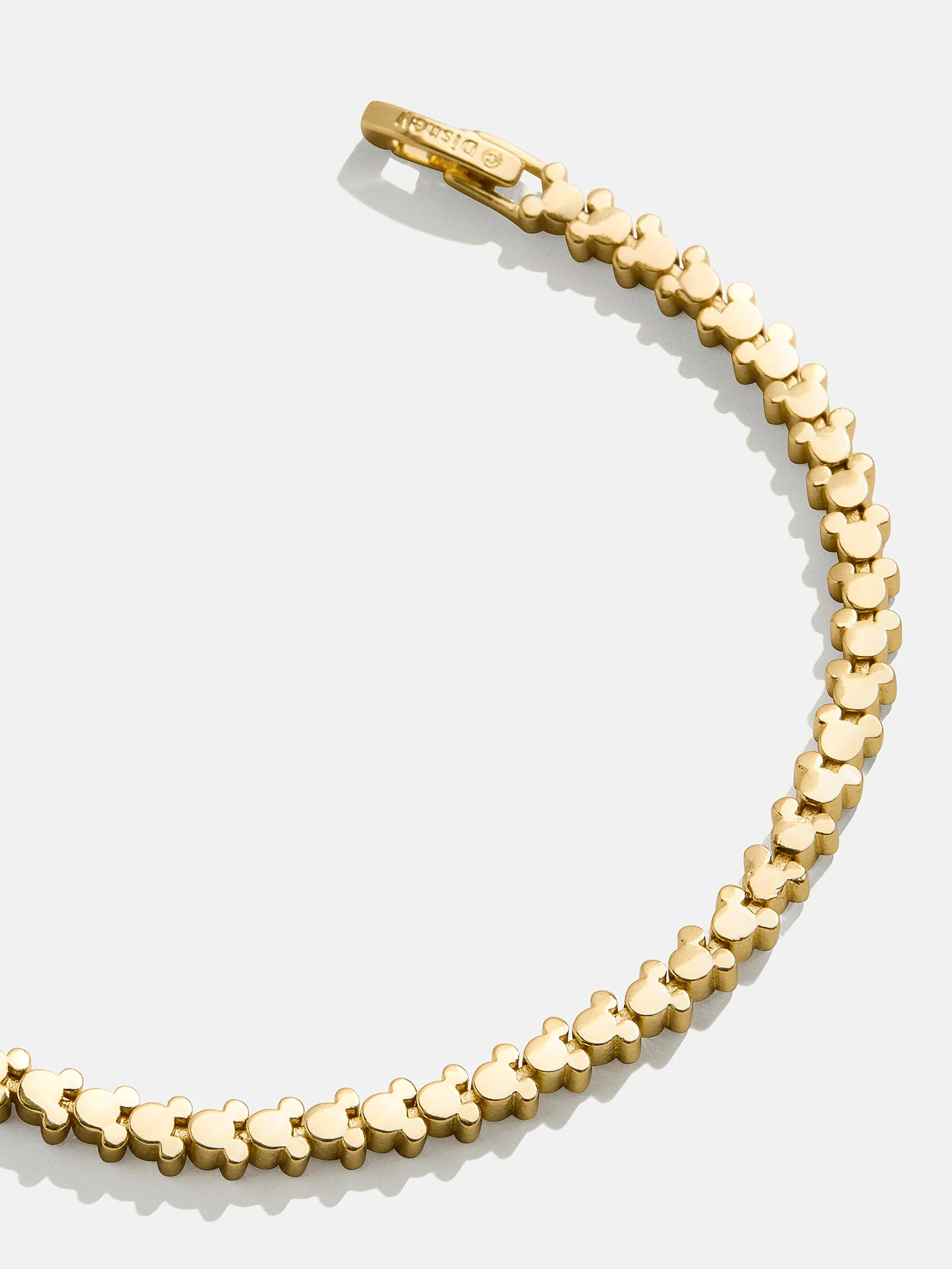 Mickey Mouse Disney Repeating Tennis Bracelet - Gold | BaubleBar