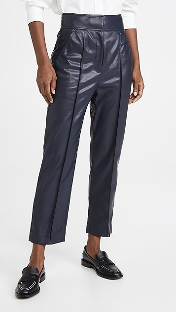 Vegan Leather Stovepipe Pants | Shopbop