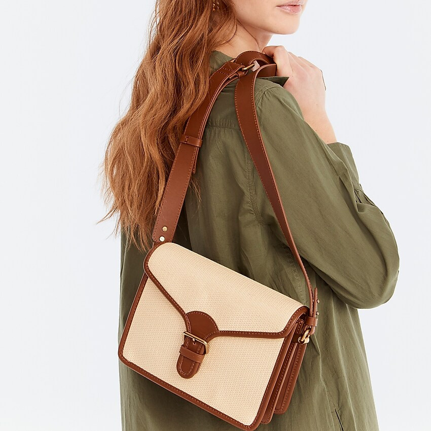 Copenhagen satchel bag in straw | J. Crew US