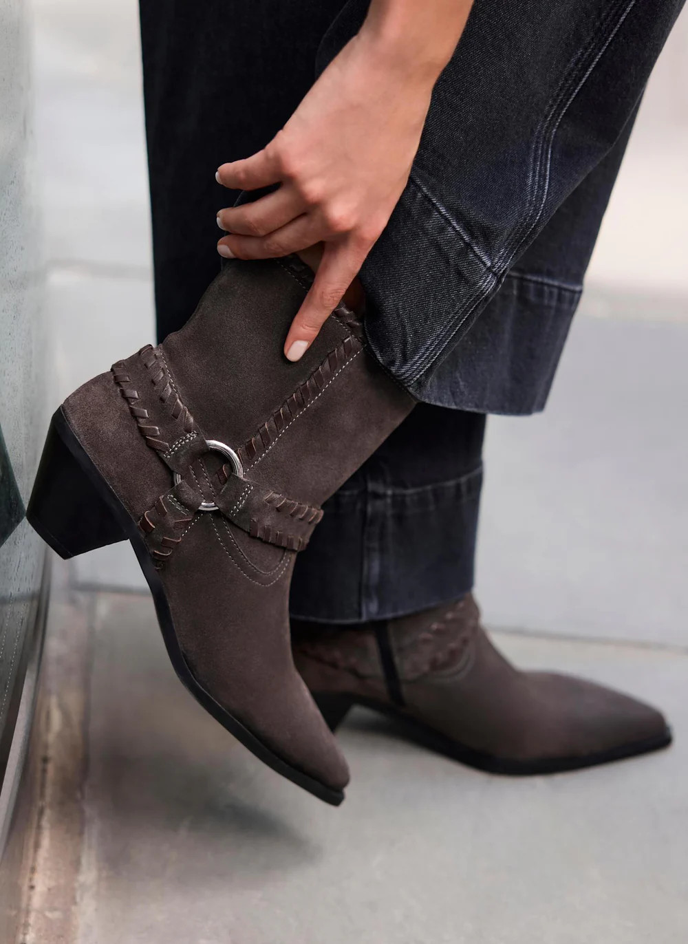 Molly Brown Suede Ankle Boots | Mint Velvet