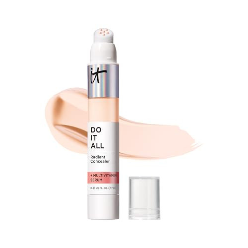 IT Cosmetics Do It All Radiant Concealer ­­– Makeup Concealer – Hydrate & Brighten – Creaseless Medium Coverage & Radiant Finish ­­– Niacinamide & Hyaluronic Acid - Fairest Neutral, 0.2 Fl Oz | Amazon (US)