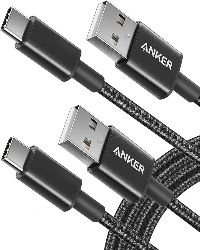 USB C Cable, Anker [2-Pack, 6 ft] Type C Charger Premium Nylon USB Cable , USB A to Type C Chargi... | Amazon (US)