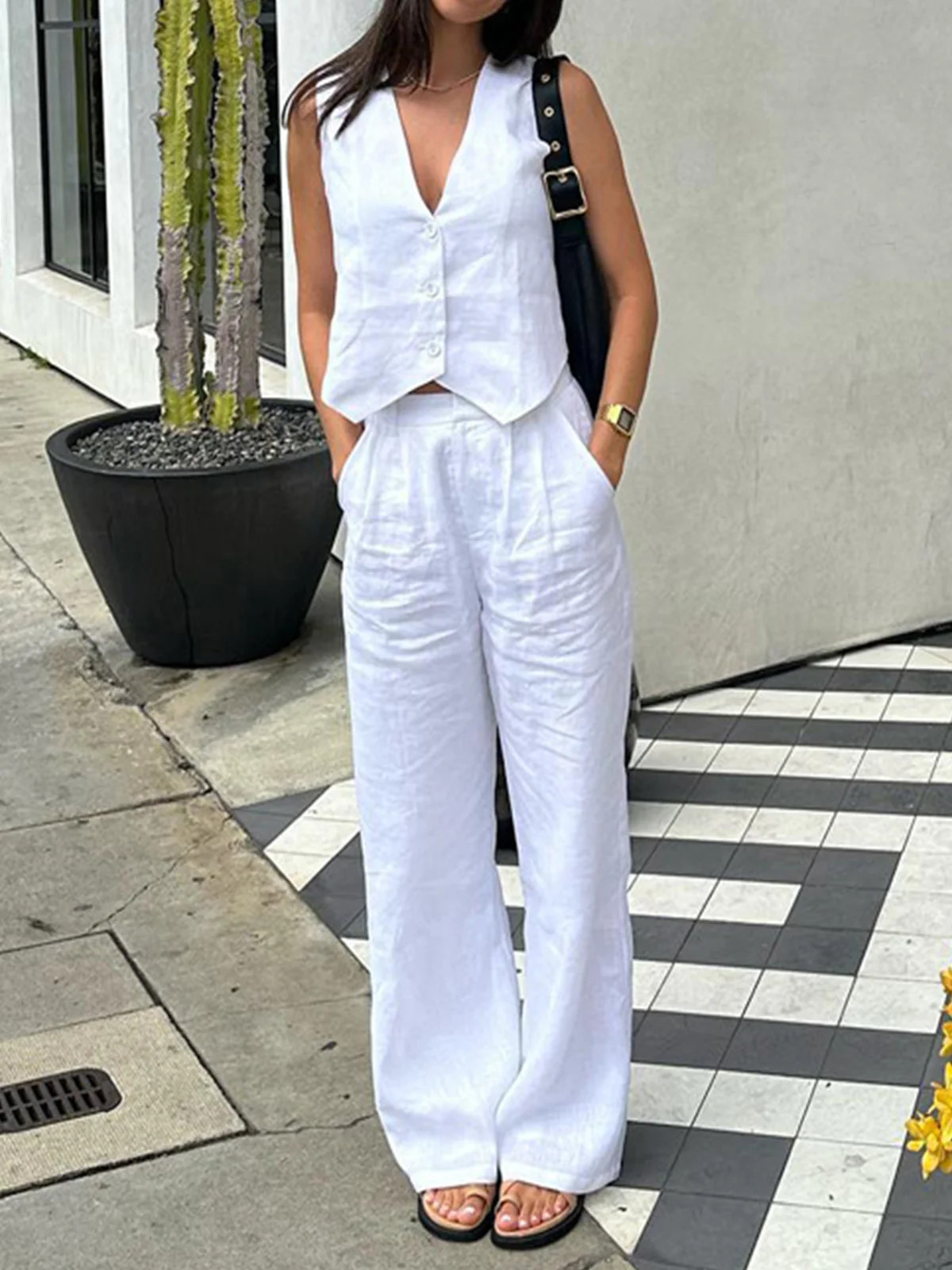 Cotton Casual Pants Set | Commense