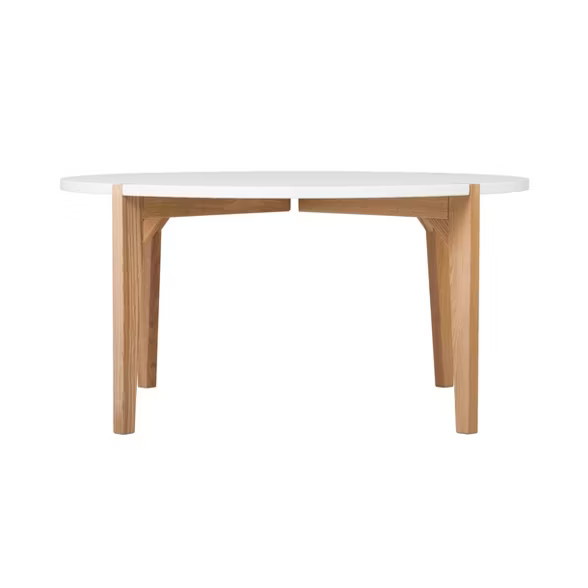 Abacus Round Coffee Table Modern Oak and White - Universal Expert | Target