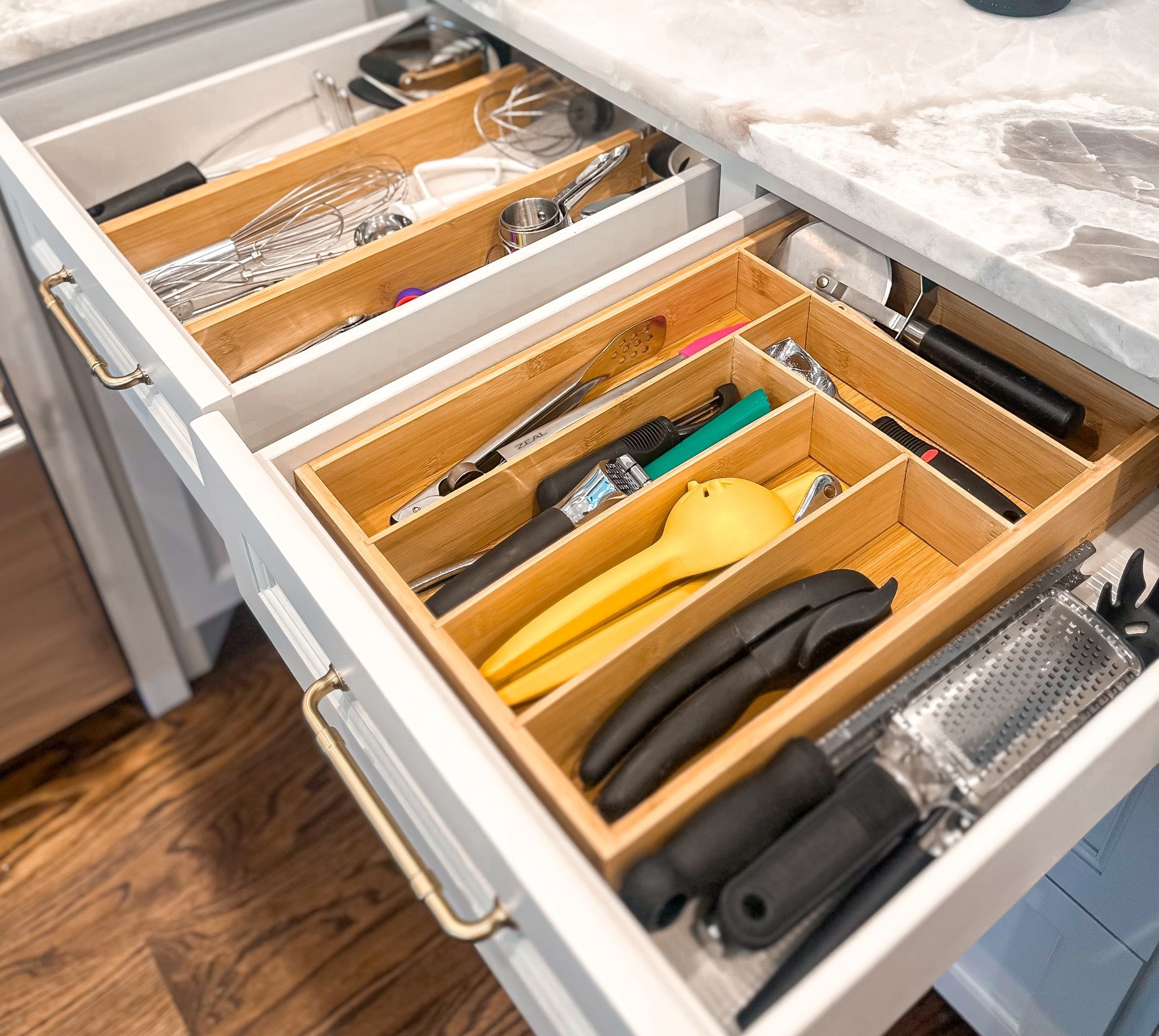 Take a look at few of our favorite ways to organize kitchen drawers  