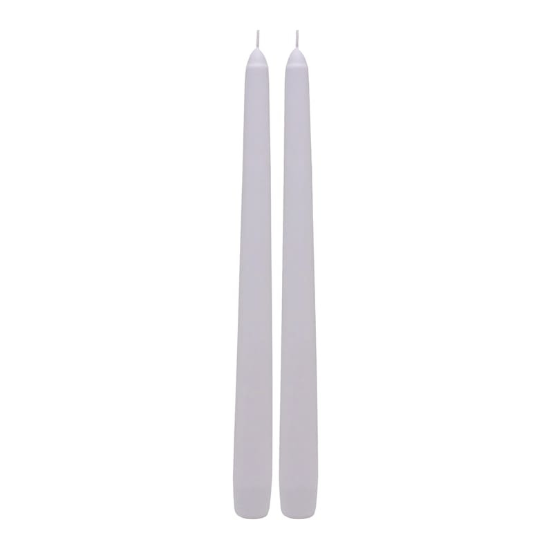 2-Pack White Bleeding Red Taper Candles, 10" | At Home