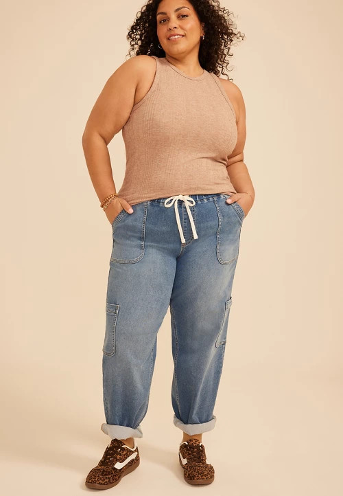 24/7 Variegated Ribbed Highline Tank Top | maurices | Maurices