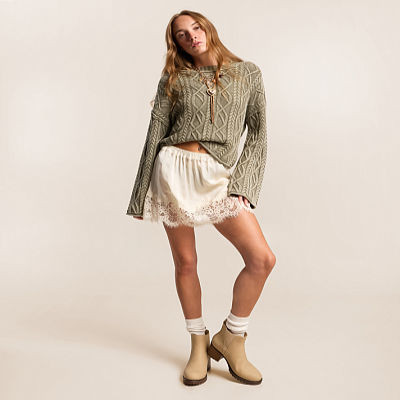 Meet Me In The Middle Mini Slip Skirt | Buckle