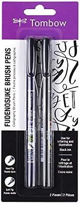 Tombow Fudenosuke Brush Pens (2-Pack) | Amazon (US)