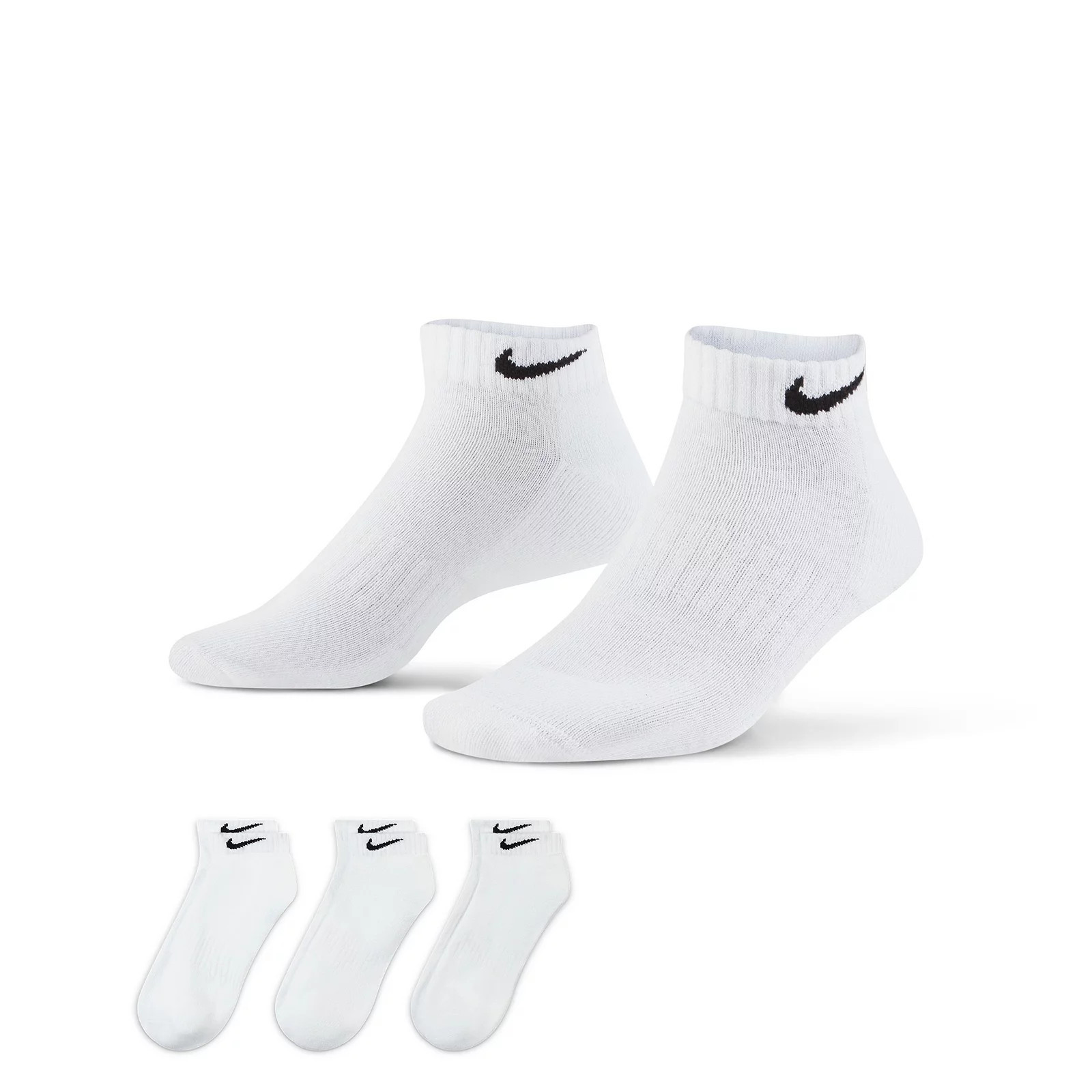 Men's Nike 3-pack Everyday Cushion Low-Cut Training Socks, Size: 12-15, White | Kohl's