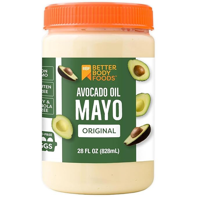 BetterBody Foods Avocado Oil Mayonnaise, Non-GMO Mayo Spread Made with Cage-Free Eggs, Paleo (28 ... | Amazon (US)